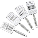 Fatiador Ralador Multiuso 4 em 1 Inox + Espátula Pinça de Alimentos com 15%PrimeiraCompra+Frete Grátis
