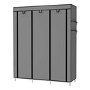 Guarda Roupa Dobrável Organizador Armário Portátil Cor Cinza com 15%PrimeiraCompra+Frete Grátis