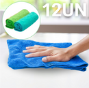Kit com 12 panos Microfibra 30x30 com 15%PrimeiraCompra+Frete Grátis