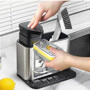 Dispenser Aço Inox Porta Detergente 3 em 1 com 15%OFF Primeira Compra + Frete Grátis - Pague em 3X Sem Juros