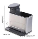 Dispenser Aço Inox Porta Detergente 3 em 1 com 15%OFF Primeira Compra + Frete Grátis - Pague em 3X Sem Juros