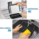 Dispenser Aço Inox Porta Detergente 3 em 1 com 15%OFF Primeira Compra + Frete Grátis - Pague em 3X Sem Juros