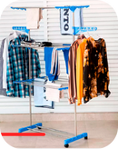 Varal Chão Retrátil 4 Andares com Rodinhas 15%OFF Primeira Compra + Frete Grátis-Compre até 3 x sem Juros