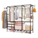 Closet Arara c/ sapateira cabideiro em prateleiras preto com 15%PrimeiraCompra+Frete Grátis
