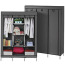 Guarda Roupa Dobrável Organizador Armário Portátil Cor Cinza com 15%PrimeiraCompra+Frete Grátis